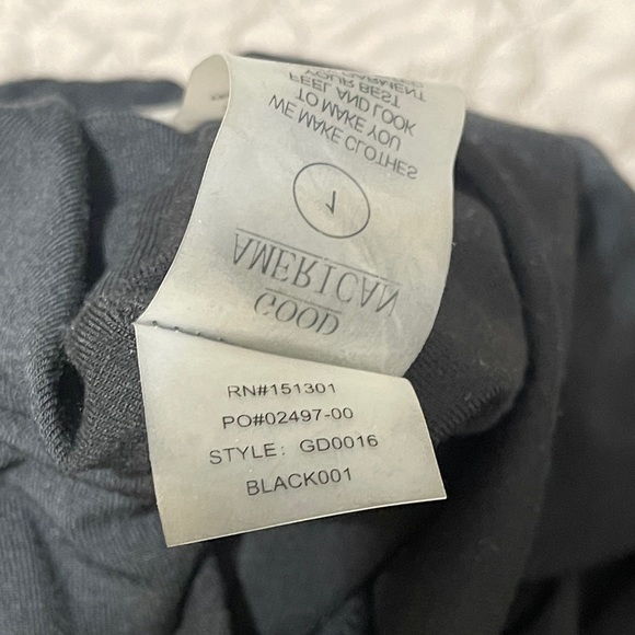 Good American Black Low Down Mini Dress sz 1 - Picture 7 of 7